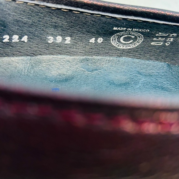 Wolky Black w/Red Metallic Shimmer Valentine Ballernina Wedges, size 40 US 9 - Picture 7 of 11